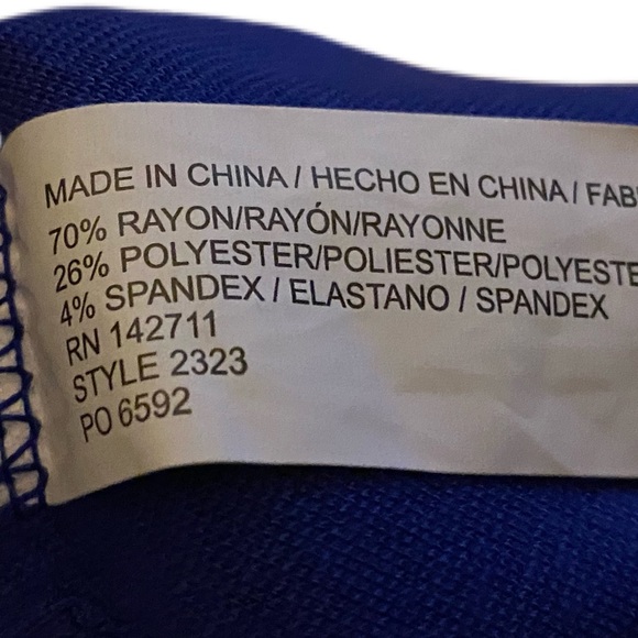 Eloquii Cutout Fit and Flare Ponte Dress Blue Size 16 - Picture 7 of 7